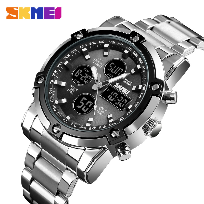 Skmei 1389 masculino três temp - Gold 6138 avaliação e preço